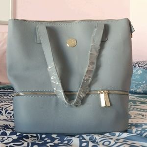 Blue shoe bag or purse